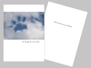 Living Legacy cloud paw pet sympathy card